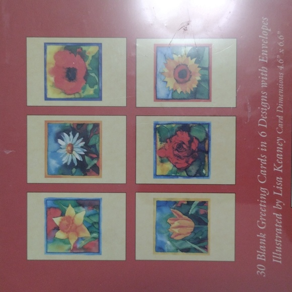 Robert Frederick floral blank stationary greeting cards - Picture 3 of 3